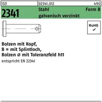 Industrial Quality Supplies ISO 2341 Bolzen mit Kopf Stahl