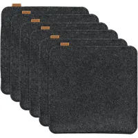 MIQIO 6 er Set Sitzkissen 6 Sitzauflage mit Antirutschnoppen
