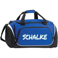 Multifanshop Sporttasche - Schalke - Textmarker - Druck weiß