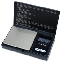 Intirilife Digitale Feinwaage, in SCHWARZ - 200g - Wiegefläche