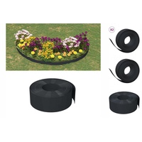 VidaXL Rasenkanten 2 Stk. Schwarz 10 m 20 cm
