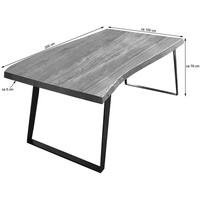 Ab:stil.art.moebel Halmstad 200 x 79 x 100 cm braun