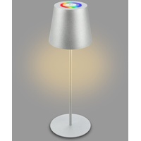 Briloner LED Tischlampe kabellos mit Touch, buntes RGB+W Licht,