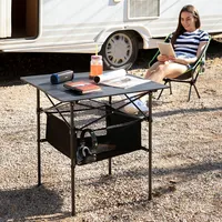InnovaGoods Klappbarer Campingtisch mit Korb und Hülle Folble InnovaGoods