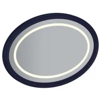 Vitra Valarte Flachspiegel 65789 1000x45x700mm, oval, LED-Beleuchtung, Korpus stahlblau,