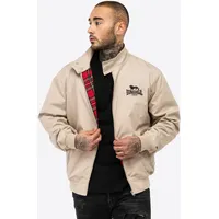 Lonsdale Classic Jacke - Sand / Black Tartan -
