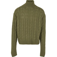 URBAN CLASSICS Boxy Rollkragenpullover Tini Olive S