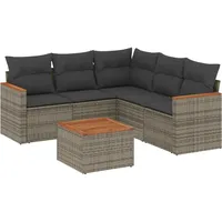 VidaXL Garten-Lounge-Set 5-tlg. grau