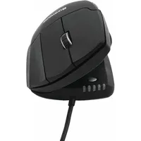 CONTOUR UniMouse Vertikale Maus, schwarz matt, Rechtshänder, USB (CDUMBK21001)