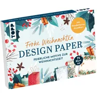 Frechverlag Design Paper A5: Frohe Weihnachten. Mit Handlettering-Grundkurs