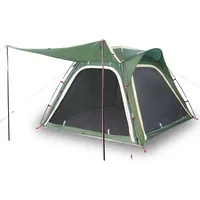 VidaXL Campingzelt 4 Personen Grün Quick Release Wasserfest