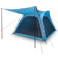 VidaXL Campingzelt 4 Personen Blau Quick Release Wasserfest