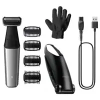 Philips BG5021/16 Elektrokörperrasierer Series 5000, 5 Aufsätze, Bodygroomer, Silber