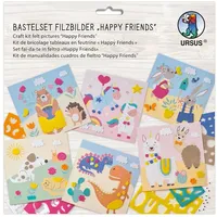 Ludwig Bähr URSUS Kinder-Bastelsets Bastelset Filzbilder "Happy friends"