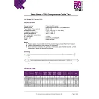 TRU Components TC-BT-350-4.8-UVB Kabelbinder 350mm 4.8mm Schwarz UV-stabilisiert 100St.