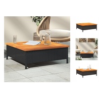 VidaXL Gartentisch 70 x 70 x 25 cm Schwarz