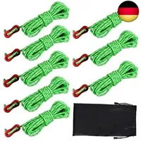 Dadabig 8 Stück 4mm Reflektierende Abspannseile für Zelt, Reflective