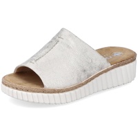 Rieker Damen Pantoletten 69288, Frauen Slipper,Gartenschuhe,Sommerschuhe,sommerclogs,Schlupfschuhe,schluepfschuhe,Slides,beige (60),37 EU /