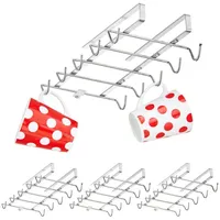 Relaxdays Tassenhalter Schrankeinsatz 6 x 14 x 28 cm