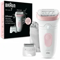 Braun Silk-épil 7 7-030 Epilierer, Weiß/Flamingorosa