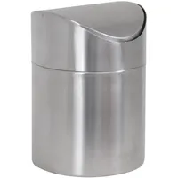 MSV Tischmülleimer 12 l Silber