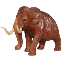 WOGEKA Elefant 30 cm Kopf Statue Holz Figur Büste