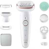 Braun Silk-épil 9 SkinSpa 9-080 Weiß/Rosa