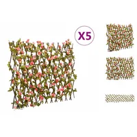 VidaXL Rankgitter mit Künstlichem Efeu 5 Stk. Erweiterbar 180x60