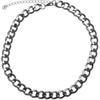 URBAN CLASSICS Big Chain Necklace in Silberfarben, Größe ONE