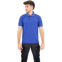 Fjällräven Crowley Pique Kurzarm-poloshirt - Alpine Blue - M