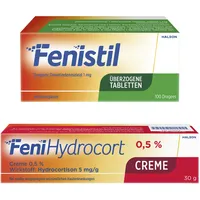 Fenistil Dragees 100 Stück + Fenihydrocort Creme 0,5 %