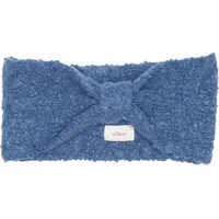 S.Oliver Gestricktes Stirnband aus Bouclé blau 1