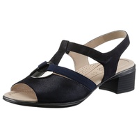 ARA Lugano Sandale Absatz, BLAU, 37.5 EU Weit