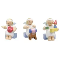 Wendt & Kühn Margeritenengel, sitzend, 3 Figuren