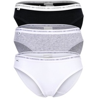 Lacoste Damen Slips, 3er Pack - Brief, Unterwäsche, Cotton