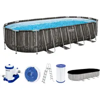 BESTWAY Power Steel Frame Pool oval Set 732 x