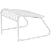 JAN KURTZ Lido Fußhocker Aluminium/PVC-Band - Weiß