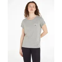 Tommy Hilfiger Uw0uw04525 Kurzarm-T-Shirt Light Grey Heather M