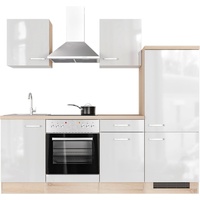 Flex-Well Küchenzeile Florenz 220 cm weiß
