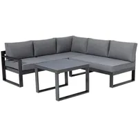 Primaster Gartenmöbel-Set Limoncello Aluminium mit verstellbarem Kopfteil