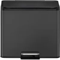 Eko Treteimer EcoCasa III 15+15L schwarz, Abfalleimer, Schwarz
