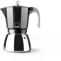 Ibili Elba Black 9 Tassen, 450 ml, Aluminiumguss, Edelstahlboden,