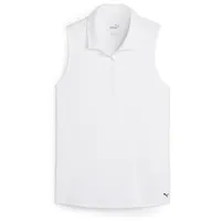Puma Pure ärmelloses Poloshirt Damen 01 white glow L