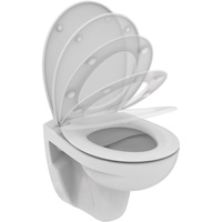 Ideal Standard Wand-T-WC-Kombipaket Eurovit, randlos,m.Softclosing,355x520x350mm,Weiß