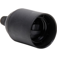 Kopp Isolierstoff-Fassung, E27, mit Zugentlastung, Farbe: schwarz, - 20