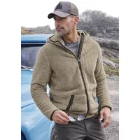 John Devin Kapuzenstrickjacke in weichem Teddyfleece Gr. (56/58),