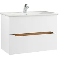 Saphir »Quickset Keramikwaschtisch mit Unterschrank, 75 cm breit«, 2