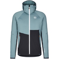 Ortovox Herren Fleece Rib Hoodie Jacke (Größe L, tuerkis)