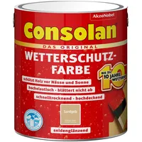 Consolan Wetterschutzfarbe Sandgelb 2,5 l