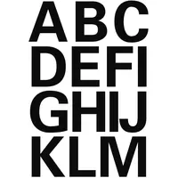 Herma Klebebuchstaben Buchstaben A-Z, schwarz 25,0 x 25,0 mm,